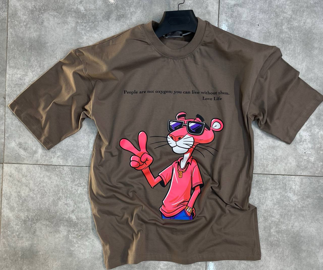 تیشرت پنبه پلنگ تک